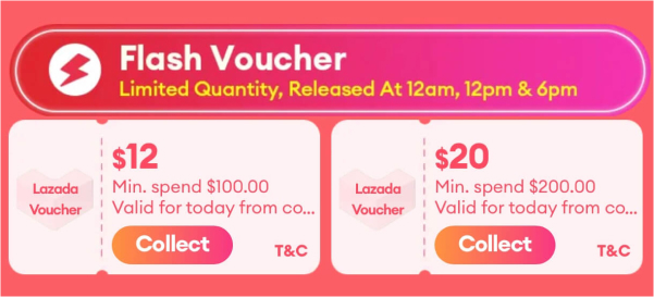Lazada flash voucher